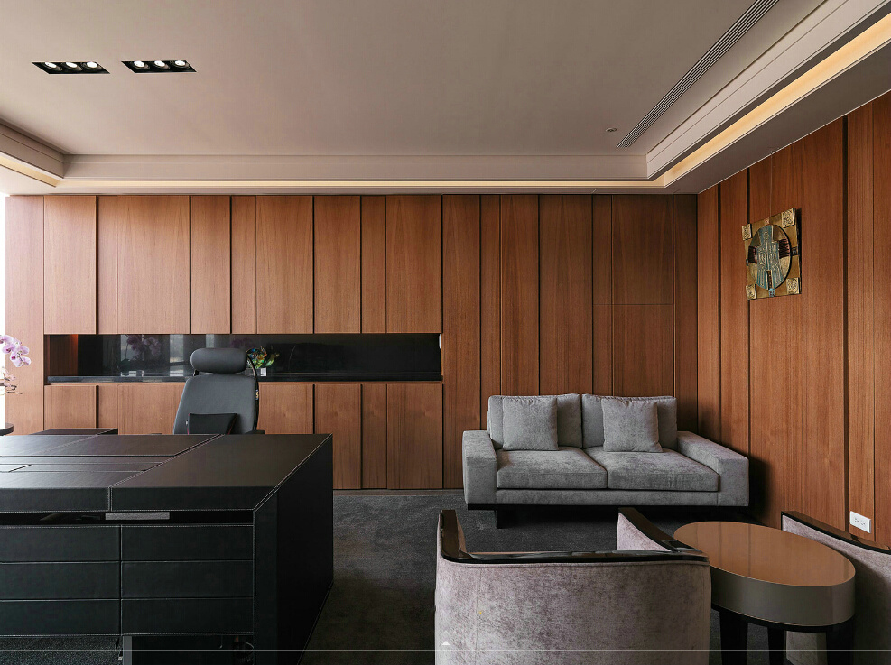 經理辦公室裝修效果圖-卓創裝飾