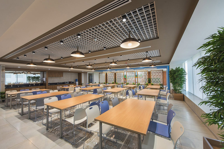 時尚辦公室裝修效果圖-1500平方辦公室裝修設計案例-合肥卓創裝飾公司